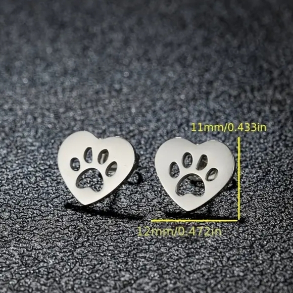 Paw Print Earrings 🐾 - Picture 2 of 2